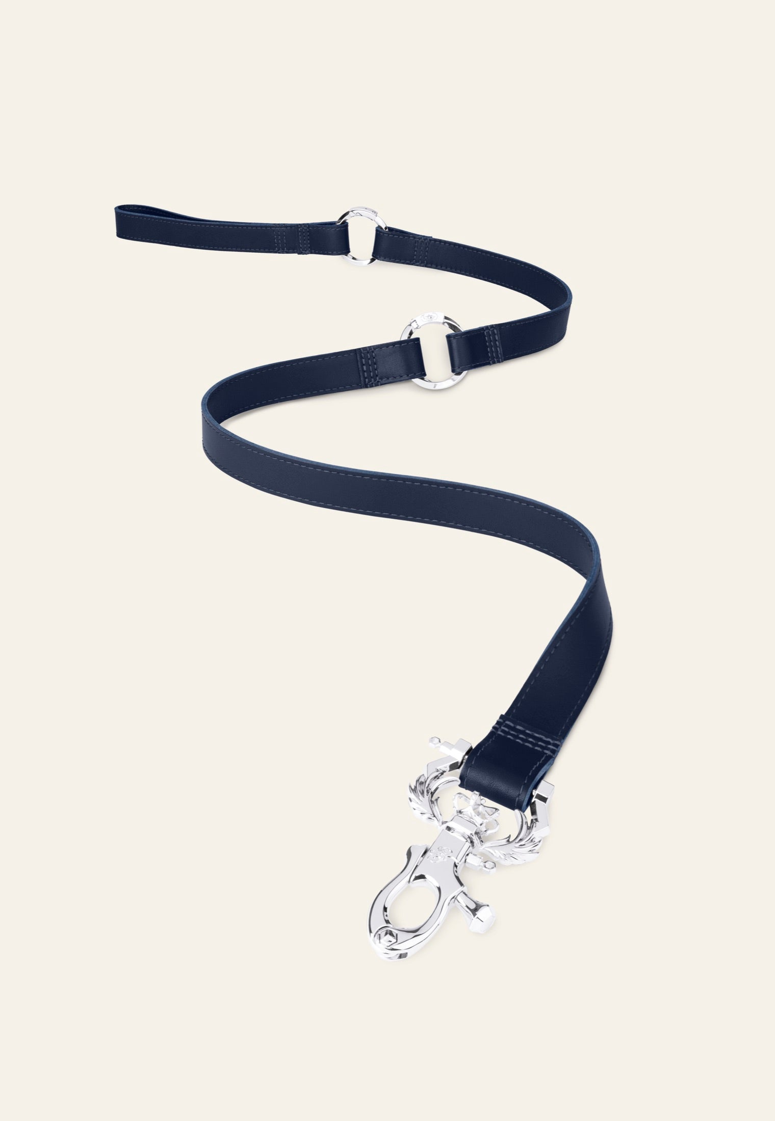 The Legacy Leash by Paw Fancy in Espresso Heritage Leather with brass EVO hardware